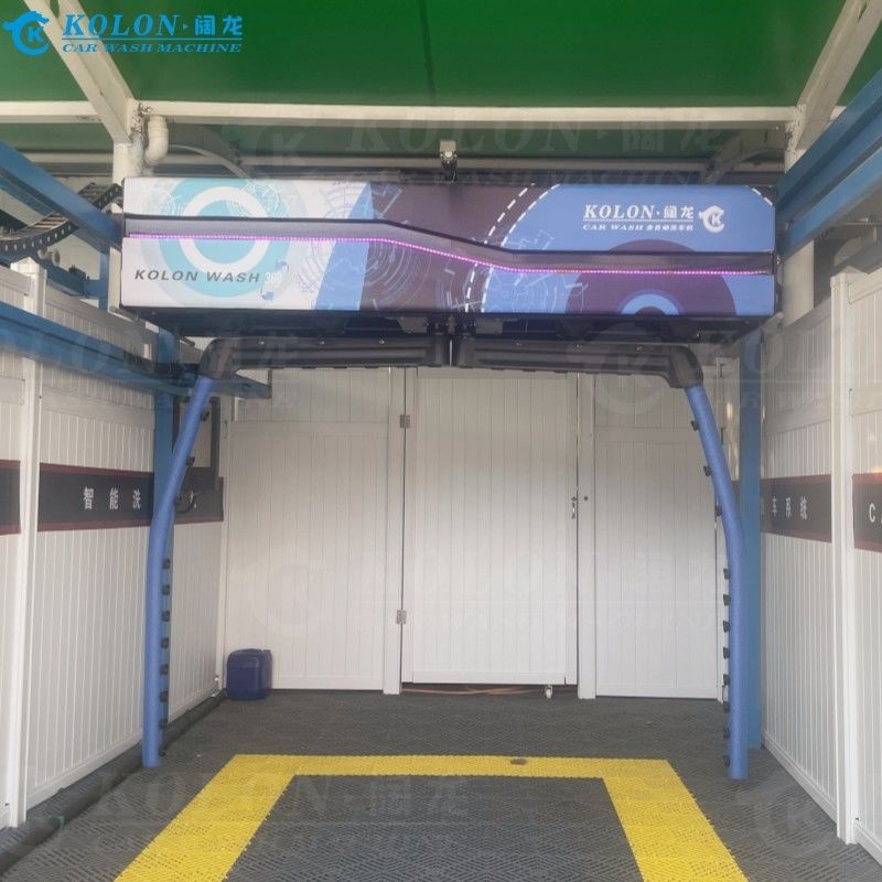 เครื่องล้างรถแบบอัตโนมัติไม่มีแปรง ไม่มีสัมผัส KL360-2 ปั๊มน้ํา 18.5kw เครื่องแห้งอากาศ 12kw