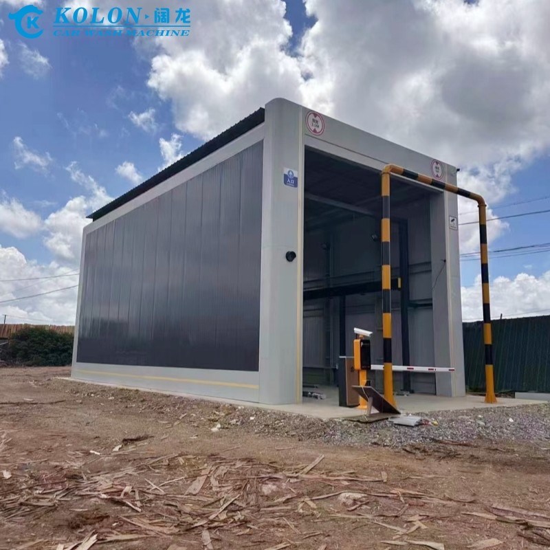 เครื่องซักผ้ารถบัส Kolon ขนาด 67kw พร้อมปุ่มหยุดความปลอดภัย และความเร็วในการซักผ้าสูงสุด 7 รถบัส/ชั่วโมง