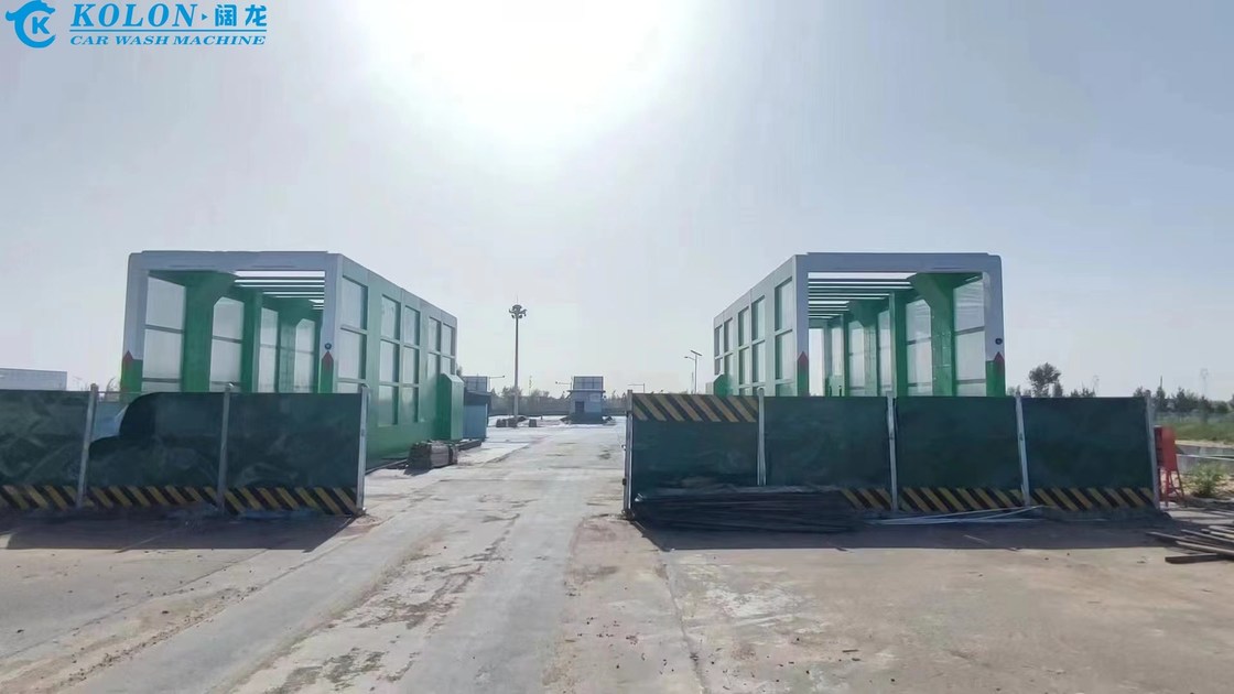 เครื่องซักผ้ารถบัสไฟฟ้า มีเวลาการซัก 3-5 นาที/รถยนต์ ความยาวในการซักไม่จํากัด